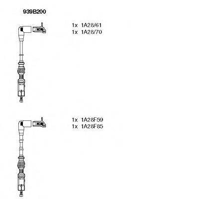 BREMI 939B200 Комплект дротів запалювання