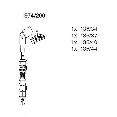 BREMI 974200 Комплект дротів запалювання