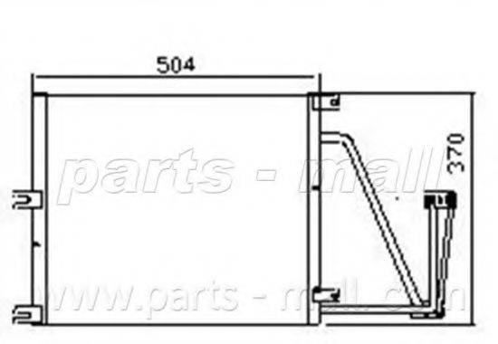 PARTS-MALL PXNC1017 Конденсатор, кондиціонер