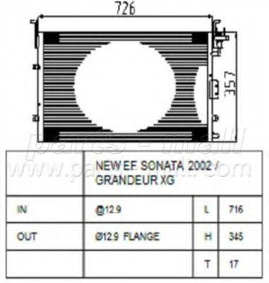 PARTS-MALL PXNCA069 Конденсатор, кондиціонер