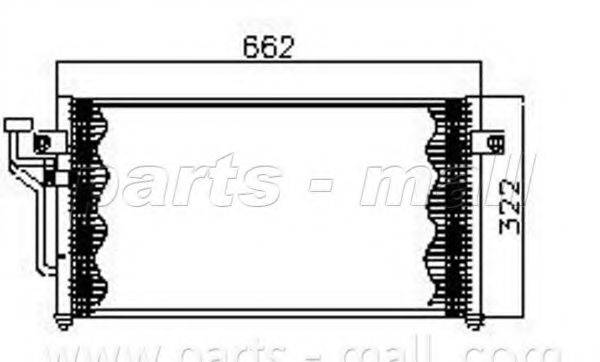 PARTS-MALL PXNCG010 Конденсатор, кондиціонер