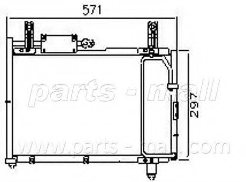 PARTS-MALL PXNCM006 Конденсатор, кондиціонер