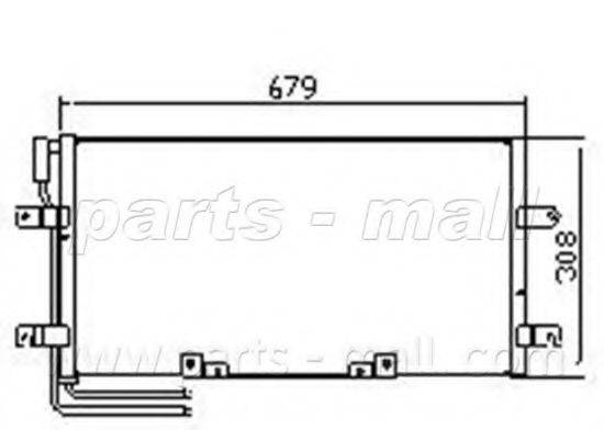 PARTS-MALL PXNCX079T Конденсатор, кондиціонер