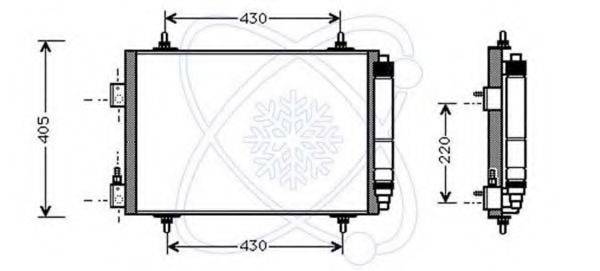 ELECTRO AUTO 30C0055 Конденсатор, кондиціонер