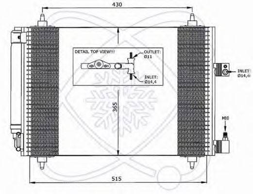 ELECTRO AUTO 30C0058 Конденсатор, кондиціонер