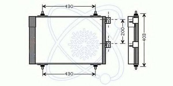 ELECTRO AUTO 30C0061 Конденсатор, кондиціонер