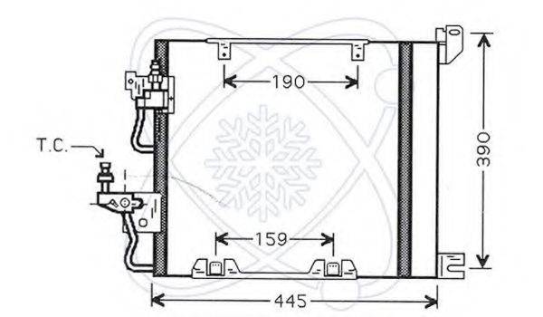 ELECTRO AUTO 30O0034 Конденсатор, кондиціонер