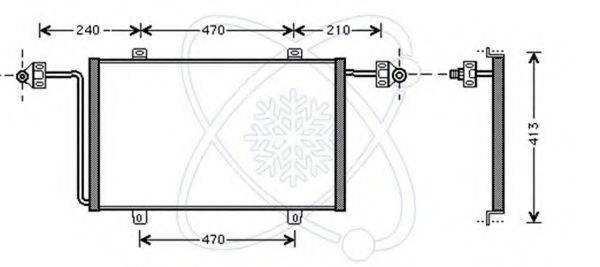 ELECTRO AUTO 30O0037 Конденсатор, кондиціонер