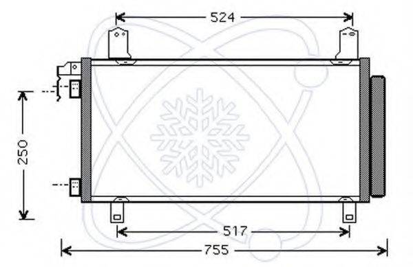 ELECTRO AUTO 30Z0021 Конденсатор, кондиціонер