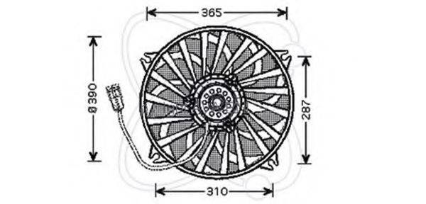 ELECTRO AUTO 32VC004 Вентилятор, охолодження двигуна