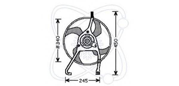 ELECTRO AUTO 32VC007 Вентилятор, охолодження двигуна