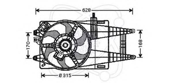 ELECTRO AUTO 32VF006 Вентилятор, охолодження двигуна