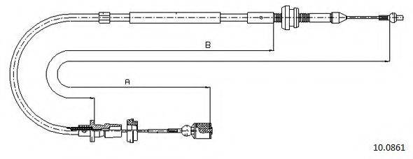 CABOR 100861 Тросик газу