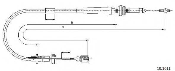 CABOR 101011 Тросик газу