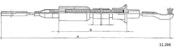 CABOR 11266 Трос, управління зчепленням