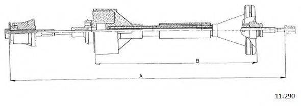 CABOR 11290 Трос, управління зчепленням