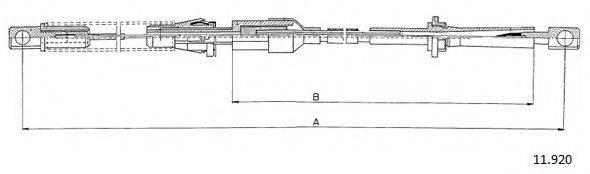 CABOR 11920 Тросик газу