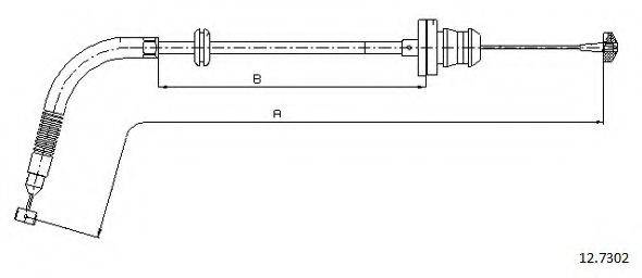 CABOR 127302 Тросик газу