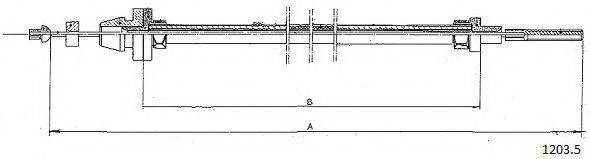 CABOR 12035 Тросик газу