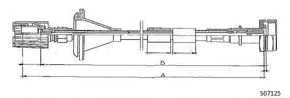 CABOR S07125 Трос спідометра