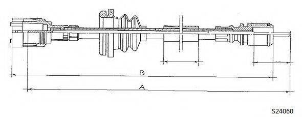 CABOR S24060 Трос спідометра