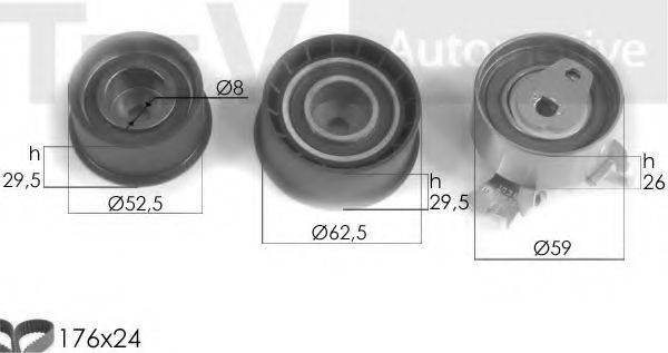 TREVI AUTOMOTIVE KD1073 Комплект ременя ГРМ