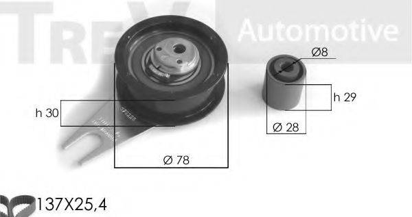 TREVI AUTOMOTIVE KD1088 Комплект ременя ГРМ