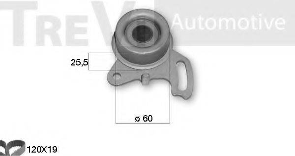 TREVI AUTOMOTIVE KD1151 Комплект ременя ГРМ