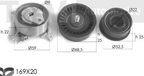 TREVI AUTOMOTIVE KD1167 Комплект ременя ГРМ