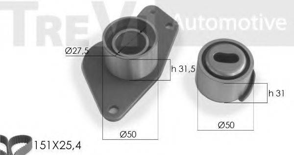 TREVI AUTOMOTIVE KD1200 Комплект ременя ГРМ