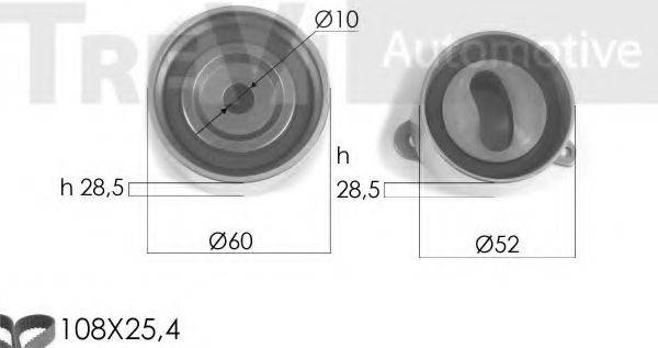 TREVI AUTOMOTIVE KD1215 Комплект ременя ГРМ