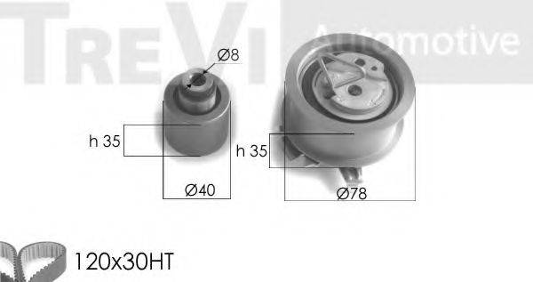 TREVI AUTOMOTIVE KD1221 Комплект ременя ГРМ