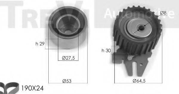 TREVI AUTOMOTIVE KD1229 Комплект ременя ГРМ