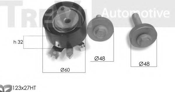 TREVI AUTOMOTIVE KD1243 Комплект ременя ГРМ