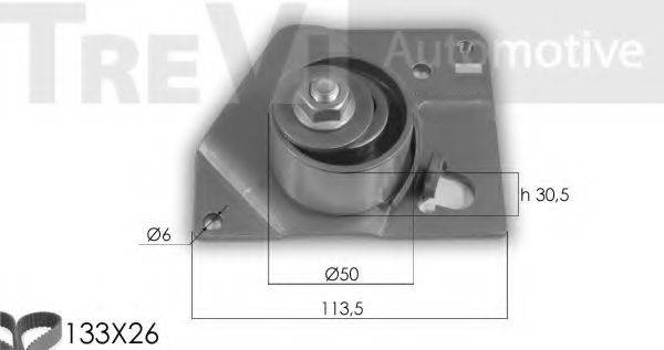 TREVI AUTOMOTIVE KD1274 Комплект ременя ГРМ