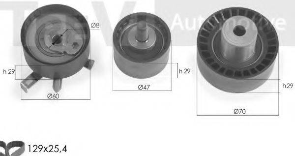 TREVI AUTOMOTIVE KD1280 Комплект ременя ГРМ