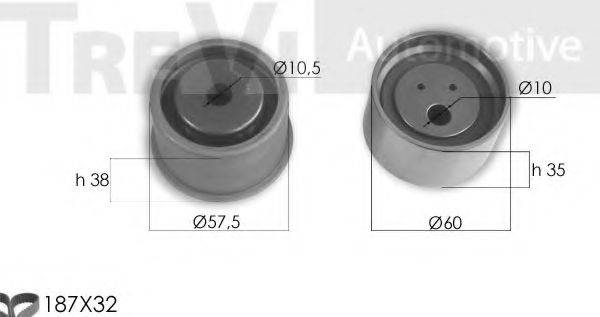 TREVI AUTOMOTIVE KD1333 Комплект ременя ГРМ