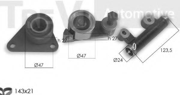 TREVI AUTOMOTIVE KD1416 Комплект ременя ГРМ