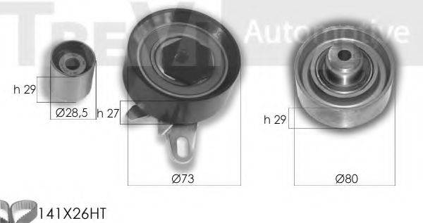 TREVI AUTOMOTIVE KD1424 Комплект ременя ГРМ