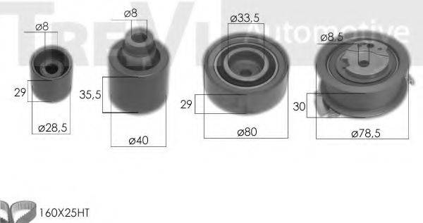 TREVI AUTOMOTIVE KD1471 Комплект ременя ГРМ