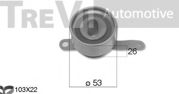 TREVI AUTOMOTIVE KD1488 Комплект ременя ГРМ