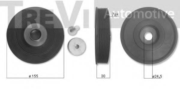 TREVI AUTOMOTIVE PC1214 Ремінний шків, колінчастий вал