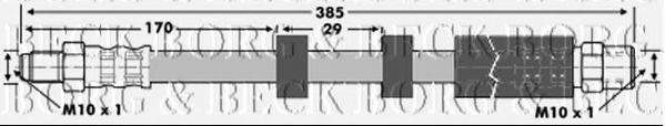 BORG & BECK BBH6871 Гальмівний шланг