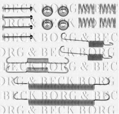 BORG & BECK BBK6200 Комплектуючі, колодки дискового гальма