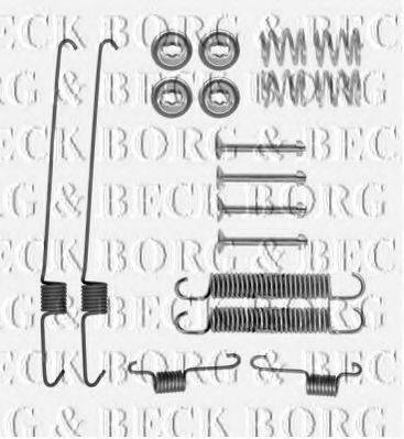 BORG & BECK BBK6300 Комплектуючі, колодки дискового гальма