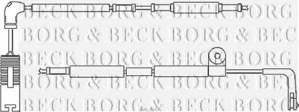 BORG & BECK BWL3047 Сигналізатор, знос гальмівних колодок