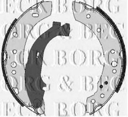 BORG & BECK BBS6335 Комплект гальмівних колодок