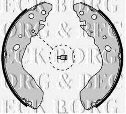 BORG & BECK BBS6338 Комплект гальмівних колодок