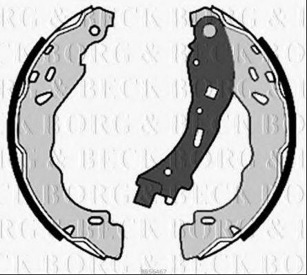 BORG & BECK BBS6467 Комплект гальмівних колодок