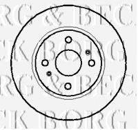 BORG & BECK BBD4059 гальмівний диск